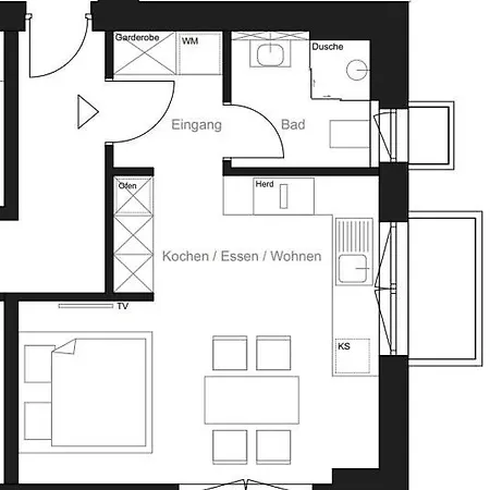 Appartamento Bergufer - Im Souterrain